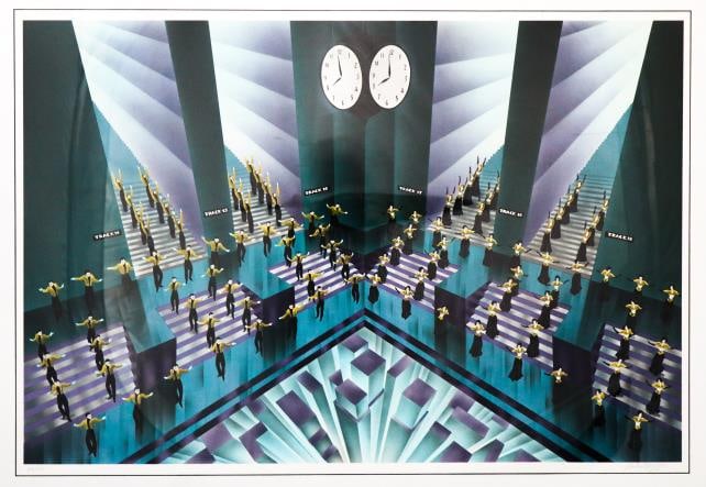 Robert Hoppe - Super Chief: Artist: Robert Hoppe Title: Super Chief Dimensions: 20in. by 30in. Edition: From the rare limited edition of 390 Medium: Original lithograph on paper Condition: Excellent Signature Details: Hand