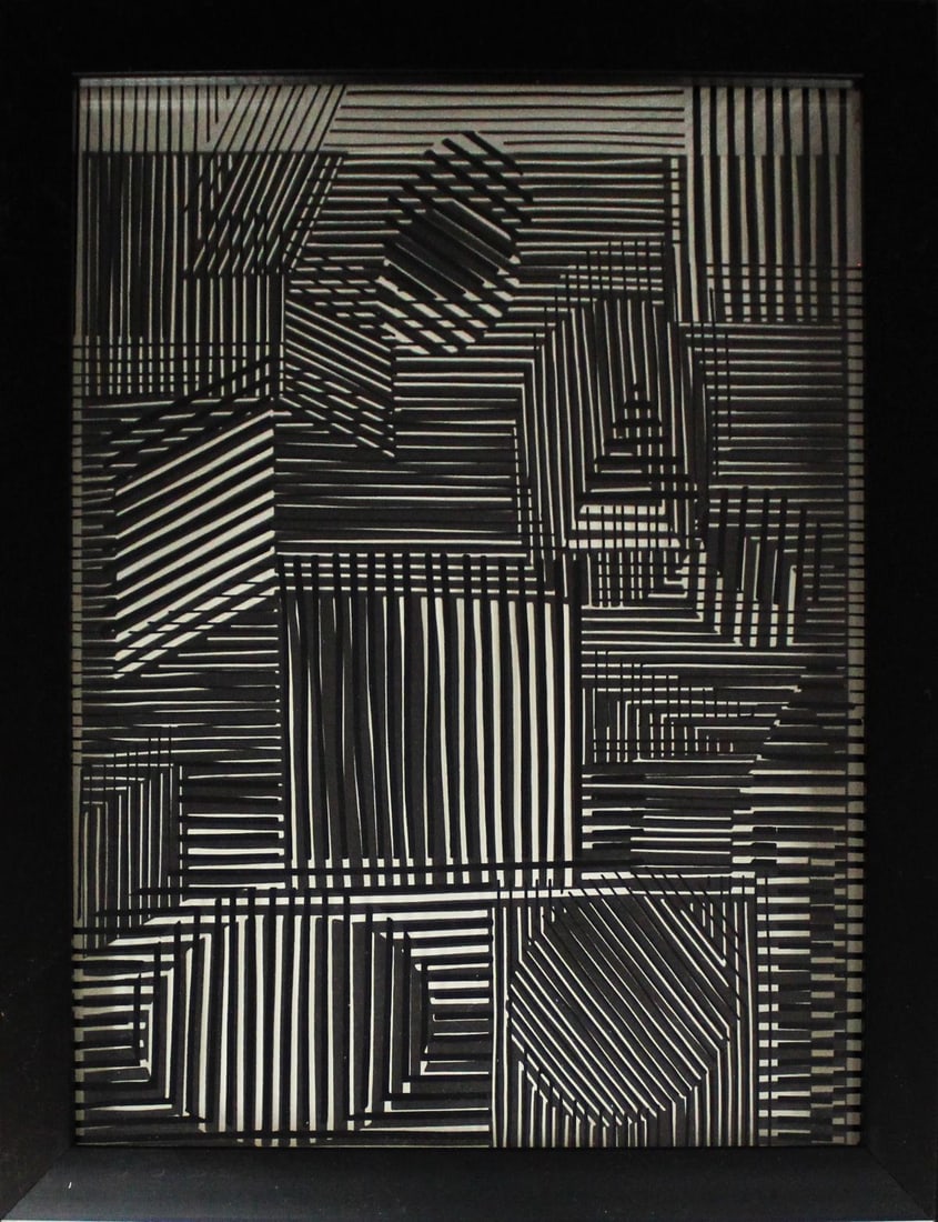 Victor Vasarely - Cinetiques IV: Artist: Victor Vasarely Title: Cinetiques IV Year: 1973 Dimensions: 10 1/4in. by 12 3/4in. Edition: From the Rare Limited Edition Publisher: Editions du Griffon Neuchatel Suite: Cinetiques Medium: