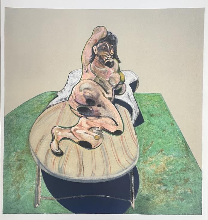 Francis Bacon (After) - Portrait of Henrietta Moraes 1: Artist: Francis Bacon (After) Title: Portrait of Henrietta Moraes 1 Year: 1966 Dimensions: 15in. by 11in. Edition: From the rare limited edition Publisher: Maeg