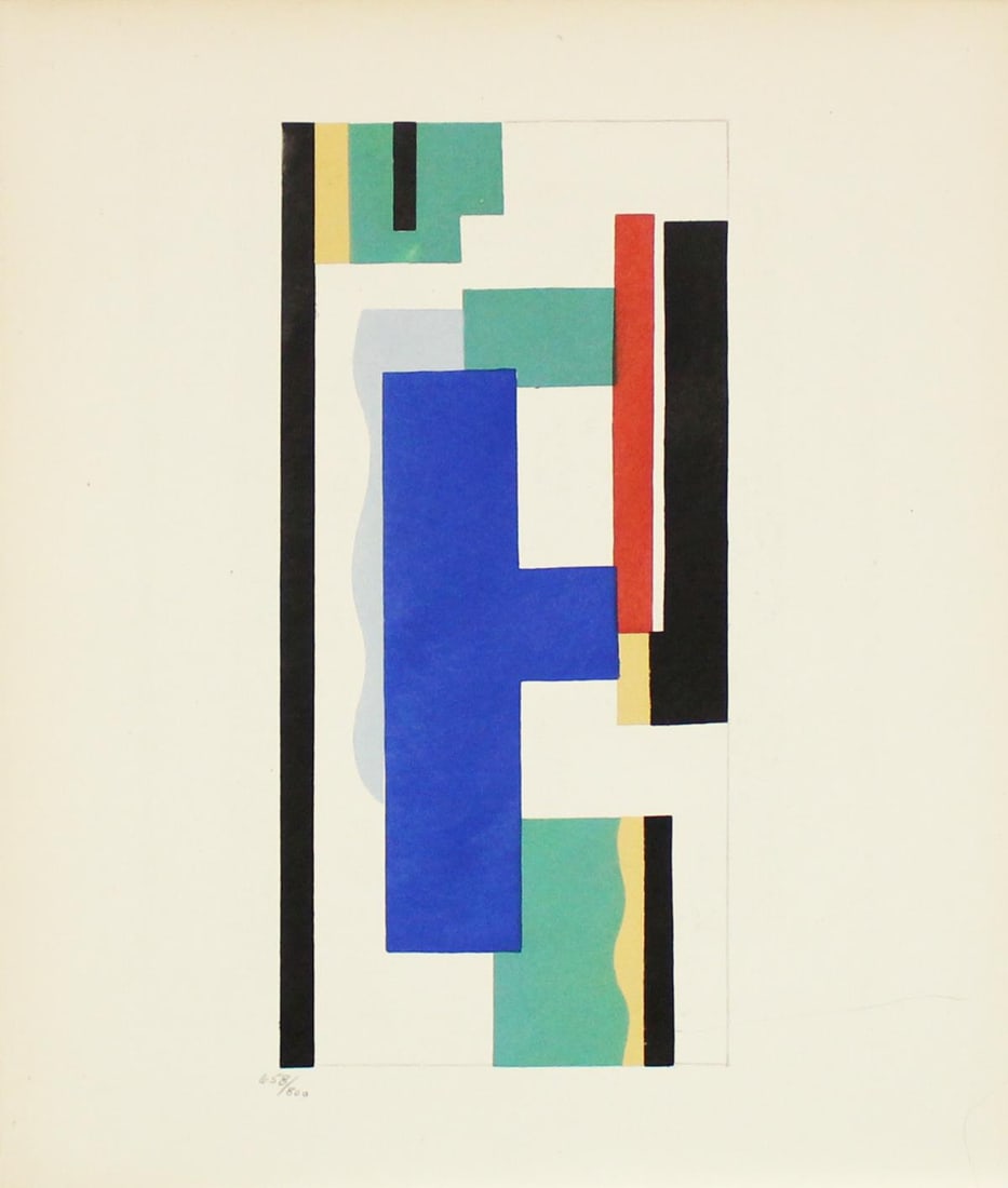 Fernand Leger - Peinture Murale: Artist: Fernand Leger Title: Peinture Murale Year: 1928 Dimensions: 8 3/4in. by 11 1/16in. Edition: From the Rare Limited Edition of 800 Publisher: Teriade Pari
