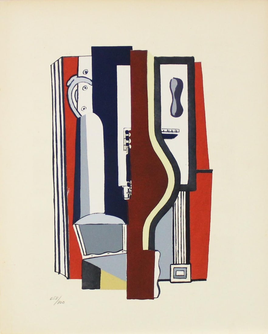 Fernand Leger - Instruments de Musique: Artist: Fernand Leger Title: Instruments de Musique Year: 1928 Dimensions: 8 3/4in. by 11 1/16in. Edition: From the Rare Limited Edition of 800 Publisher: Teria