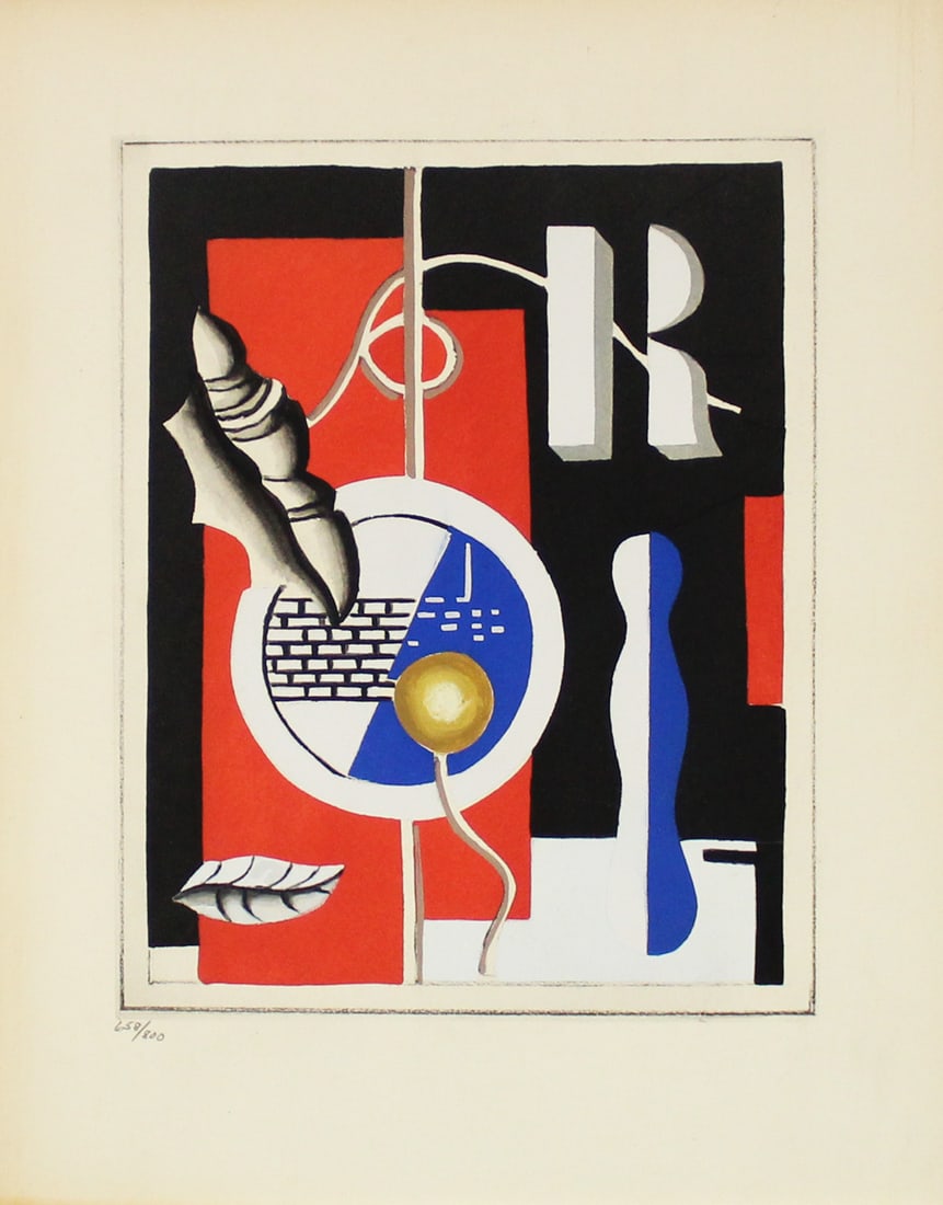 Fernand Leger - Le Coquillage: Artist: Fernand Leger Title: Le Coquillage Year: 1928 Dimensions: 8 3/4in. by 11 1/16in. Edition: From the Rare Limited Edition of 800 Publisher: Teriade Paris<