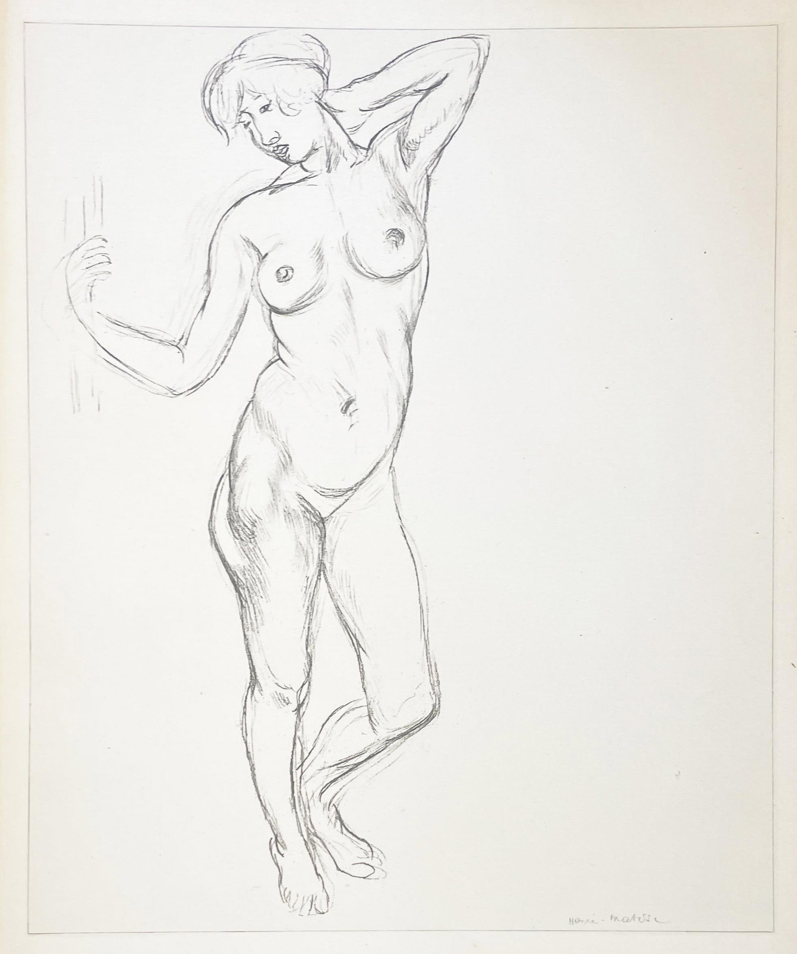 Henri Matisse (After) - Planche XLIV: Artist: Henri Matisse (After) Title: Planche XLIV Year: 1920 Dimensions: 11in. by 8.5in. Edition: From the rare limited edition of 1000 Publisher: Victor Jacquemin; Paris Suite: Cinquante Dessins
