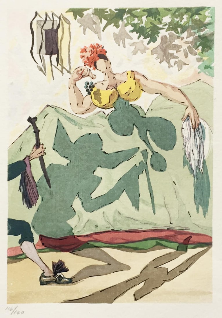 Salvador Dali - Le Tricorne 9: Artist: Salvador Dali Title: Le Tricorne 9 Year: 1958 Dimensions: 10in. by 12 3/4in. Edition: From the rare limited edition of 120 Publisher: Editions du Rocher