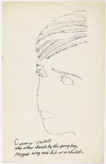 Andy Warhol - Letter C: Artist: Andy Warhol Title: Untitled 24 Year: 1953 Dimensions: 9.5in. by 6in. Edition: From the rare limited edition of approx. 100 Publisher: Andy Warhol New Yo