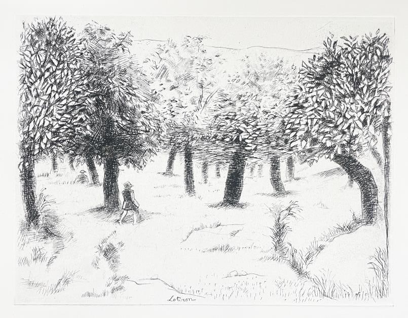 Robert Lotiron - Untitled: Artist: Robert Lotiron Title: Untitled Year: 1946 Dimensions: 13 1/2in. by 10 1/4in. Edition: From the rare limited edition of 300 Publisher: Le Gerbier