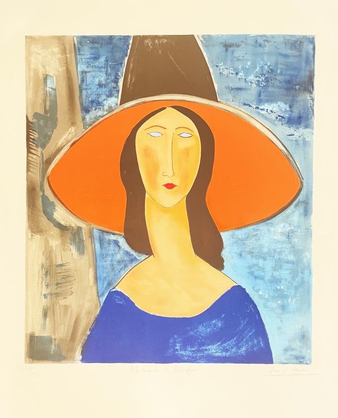 David Stein - La Maniere De Modigliani: Artist: David Stein Title: La Maniere De Modigliani Dimensions: 28 1/2in. by 22in. Edition: Numbered from the Rare Limited Edition of 195 Medium: Original Lithograph in Colors