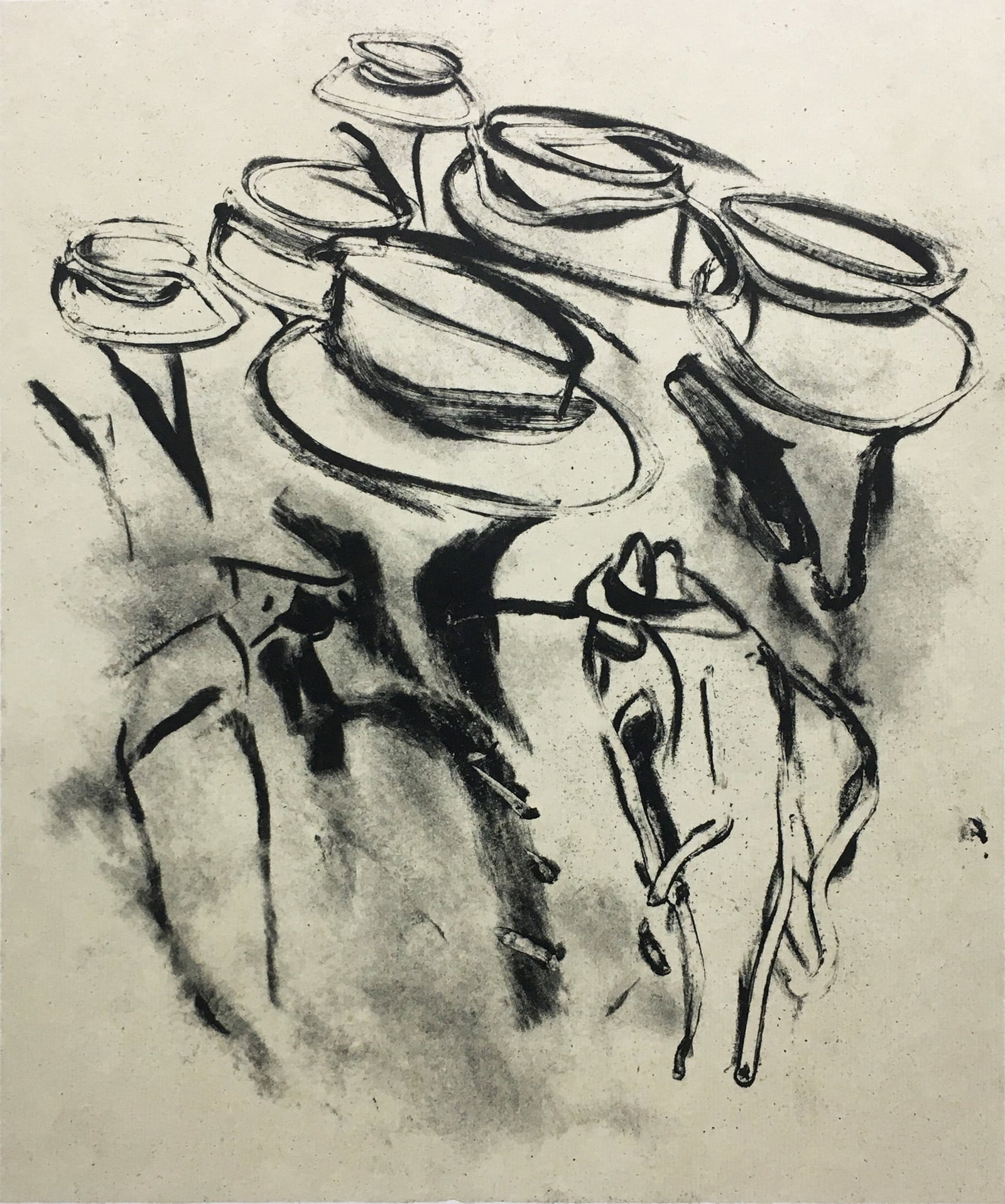 Willem De Kooning - America: Artist: Willem De Kooning Title: America Year: 1988 Dimensions: 22 x 18 in. Edition: From the Rare Limited Edition Publisher: The Museum of Modern Art, New York Suite: Frank O'Hara Medium: Original
