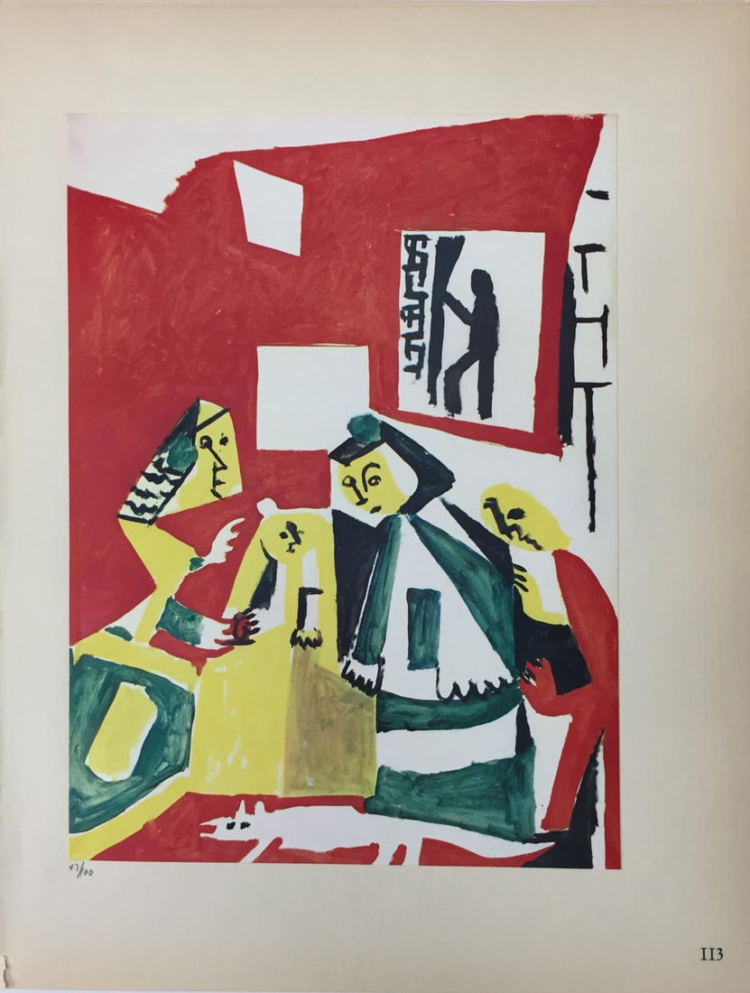 Pablo Picasso (After) - Les Menines 113: Artist: Pablo Picasso (After) Title: Les Menines 113 Year: 1957 Dimensions: 7.5in. by 9in. Edition: From the rare limited edition of 100 Publisher: Editions Cercle D'art Paris Suite: Les Menines Et