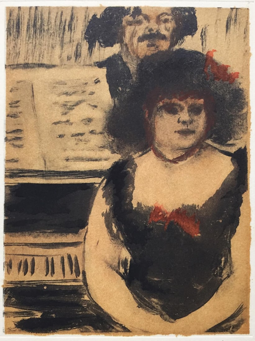 Edgar Degas (After) - La Pianiste el le Chanteur: Artist: Edgar Degas (After) Title: La Pianiste el le Chanteur Year: 1948 Dimensions: 9in. by 12 1/4in. Edition: From the Rare Limited Edition of 500 Publisher: Quatre Chemins Editart Paris Shoman Art