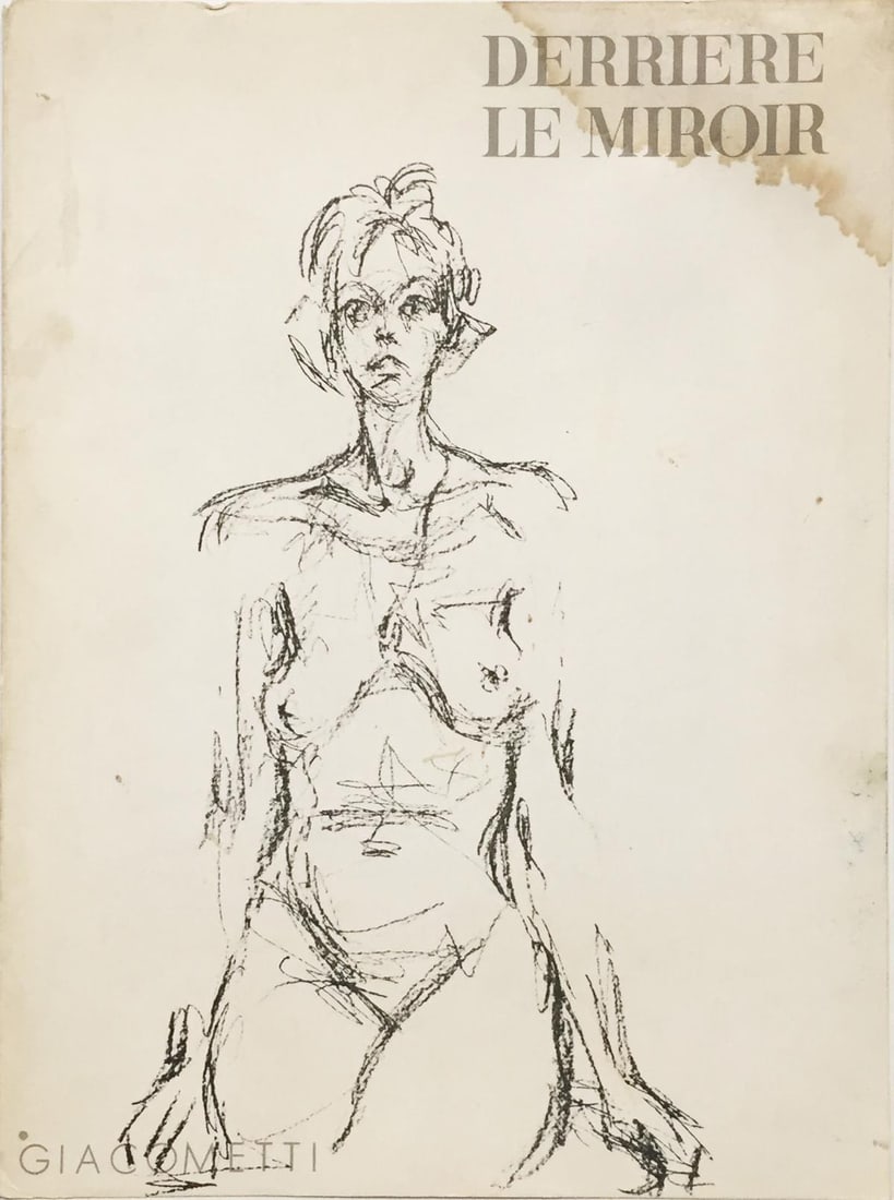 Alberto Giacometti - Cover from Derriere le Miroir (After): Artist: Alberto Giacometti Title: Cover from Derriere le Miroir No. 127 Year: 1961 Dimensions: 11in. by 15in. Edition: From the rare limited edition Publisher: