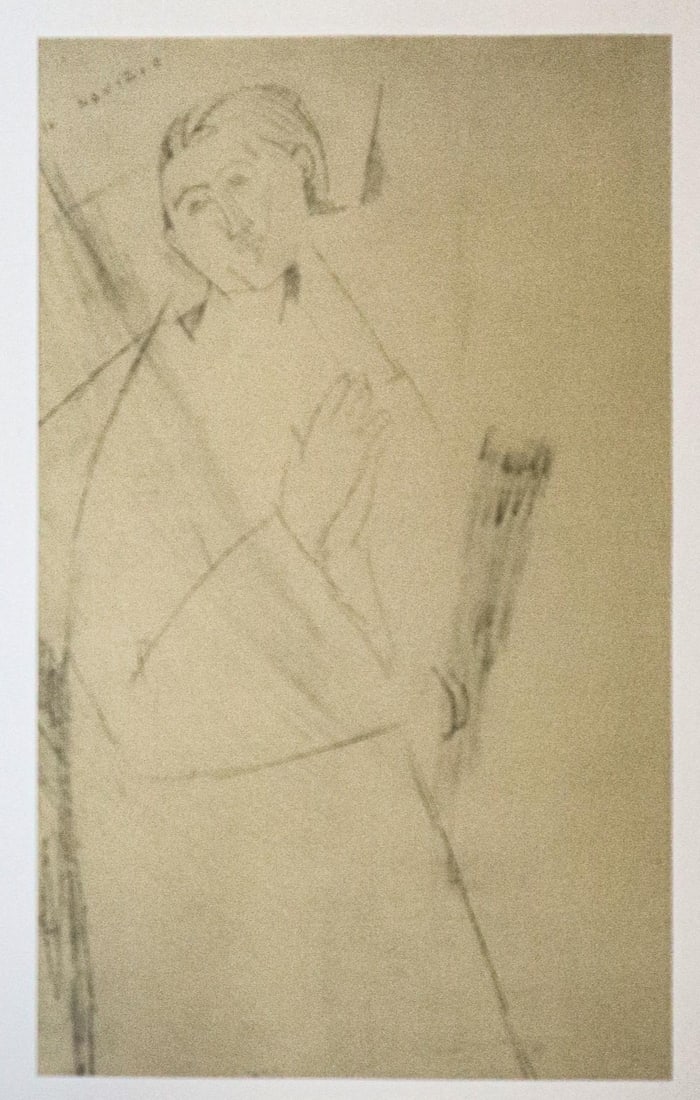 Amedeo Modigliani - Untitled portrait of a Woman (After): Artist: Amedeo Modigliani Title: Untitled portrait of a Woman standing Year: 1959 Dimensions: 22.25in. by 17.75in. Edition: From the rare limited edition 750 Publisher: Grove Press Inc. New York.