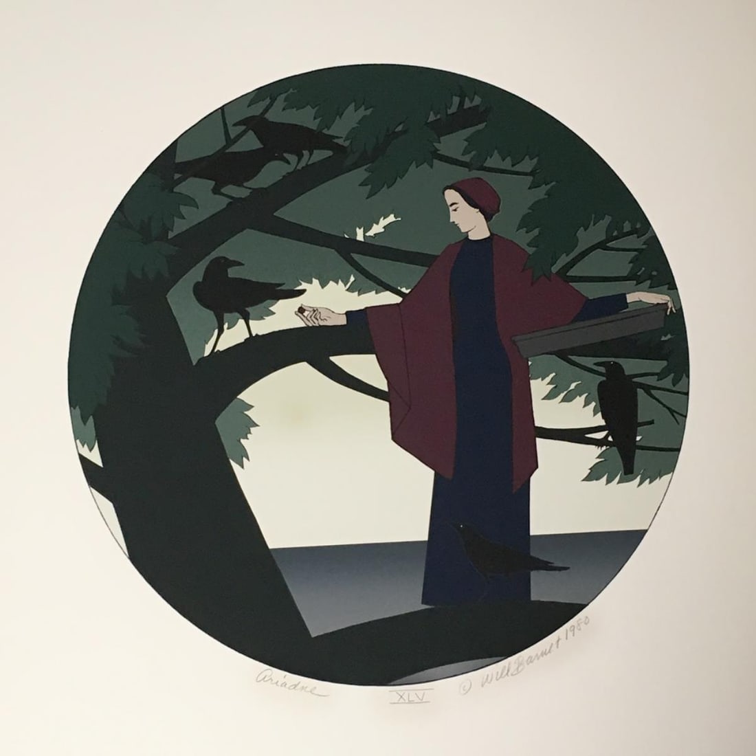 Will Barnet - Circle II: Artist: Will Barnet Title: Circle II Year: 1980 Dimensions: 31 1/4in. by 23 1/2in. Edition: From the Rare Limited Deluxe Edition of 50 Publisher: London Arts Inc. Suite: American Portfolio Medium:
