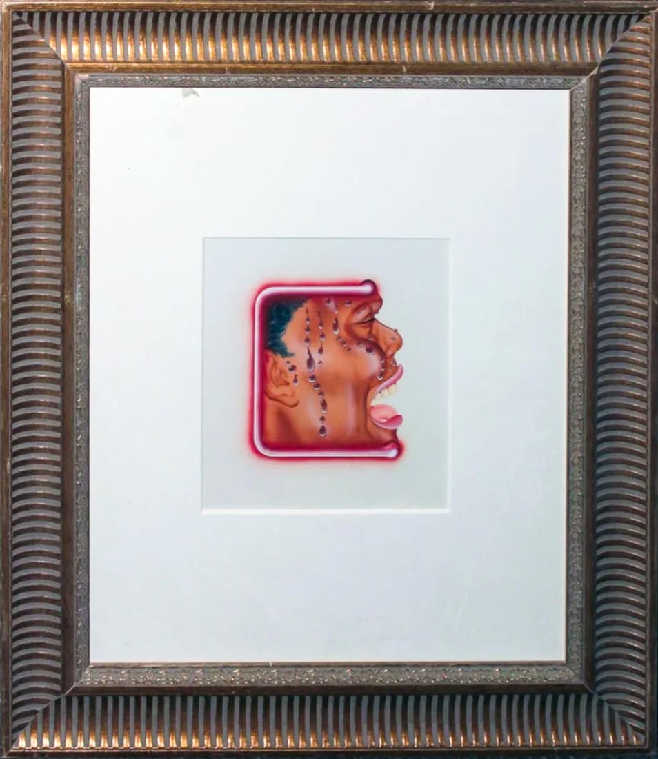 Demies Magdich - Untitled: Artist: Demies Magdich Title: Untitled Dimensions: 8in. by 6.5in. Weight: 0 Edition: Unique original work of art Publisher: Playboy Magazine Medium: Original gouache illustration on paper Condition: