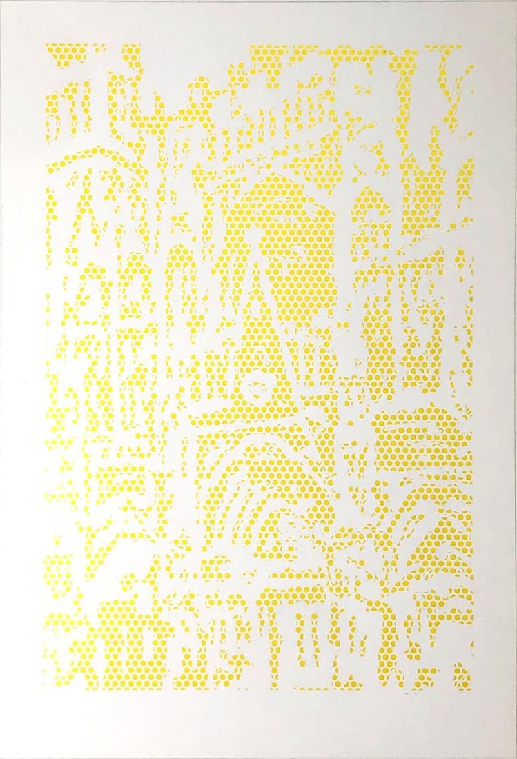 Roy Lichtenstein - Cathedral #1: Artist: Roy Lichtenstein Title: Cathedral #1 Year: 1969 Dimensions: 6.5in. by 9.5in. Edition: From the rare limited edition Publisher: Gemini G.E.L Los Angeles California Suite: The Monet Cathedrals