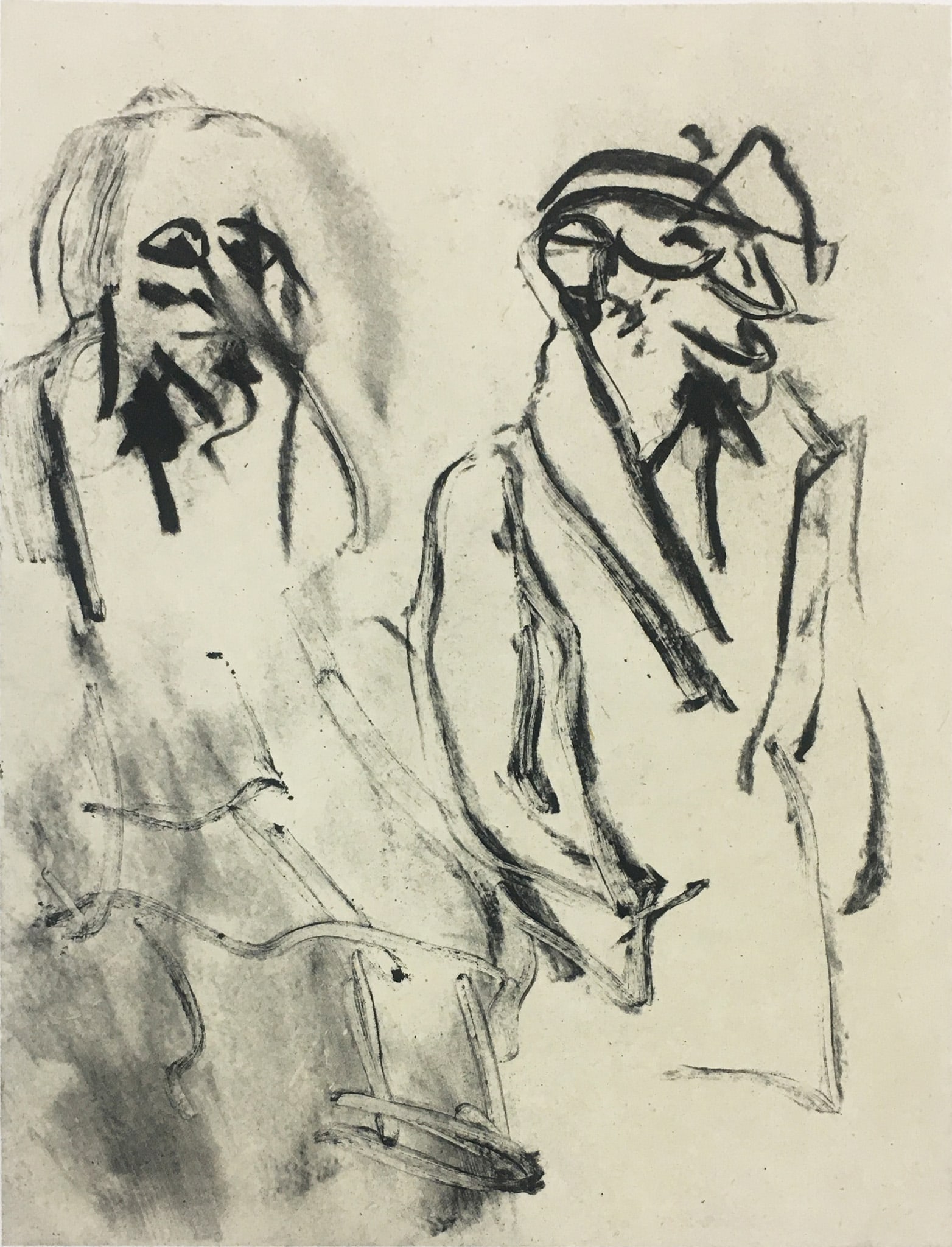 Willem De Kooning - A Young Poet: Artist: Willem De Kooning Title: A Young Poet Year: 1988 Dimensions: 22 x 18 in. Edition: From the Rare Limited Edition Publisher: The Museum of Modern Art, New York Suite: Frank O'Hara Medium: