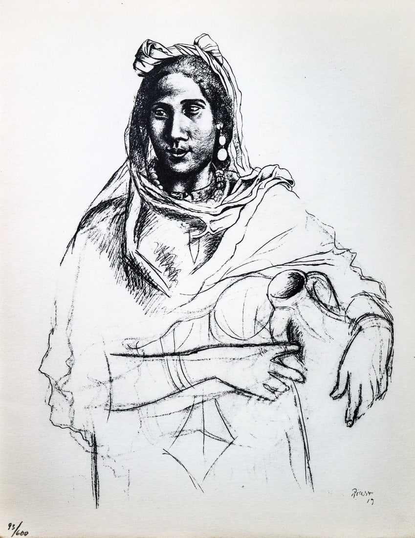 Pablo Picasso - Untitled (After): Artist: Pablo Picasso Title: Untitled Dimensions: 11in. by 9in. Edition: From the rare limited edition Suite: Pablo Picasso by Eugenio D'Ors Medium: Lithograph