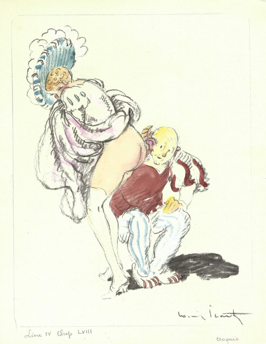 Louis Icart - Original Watercolor (1 of 1)