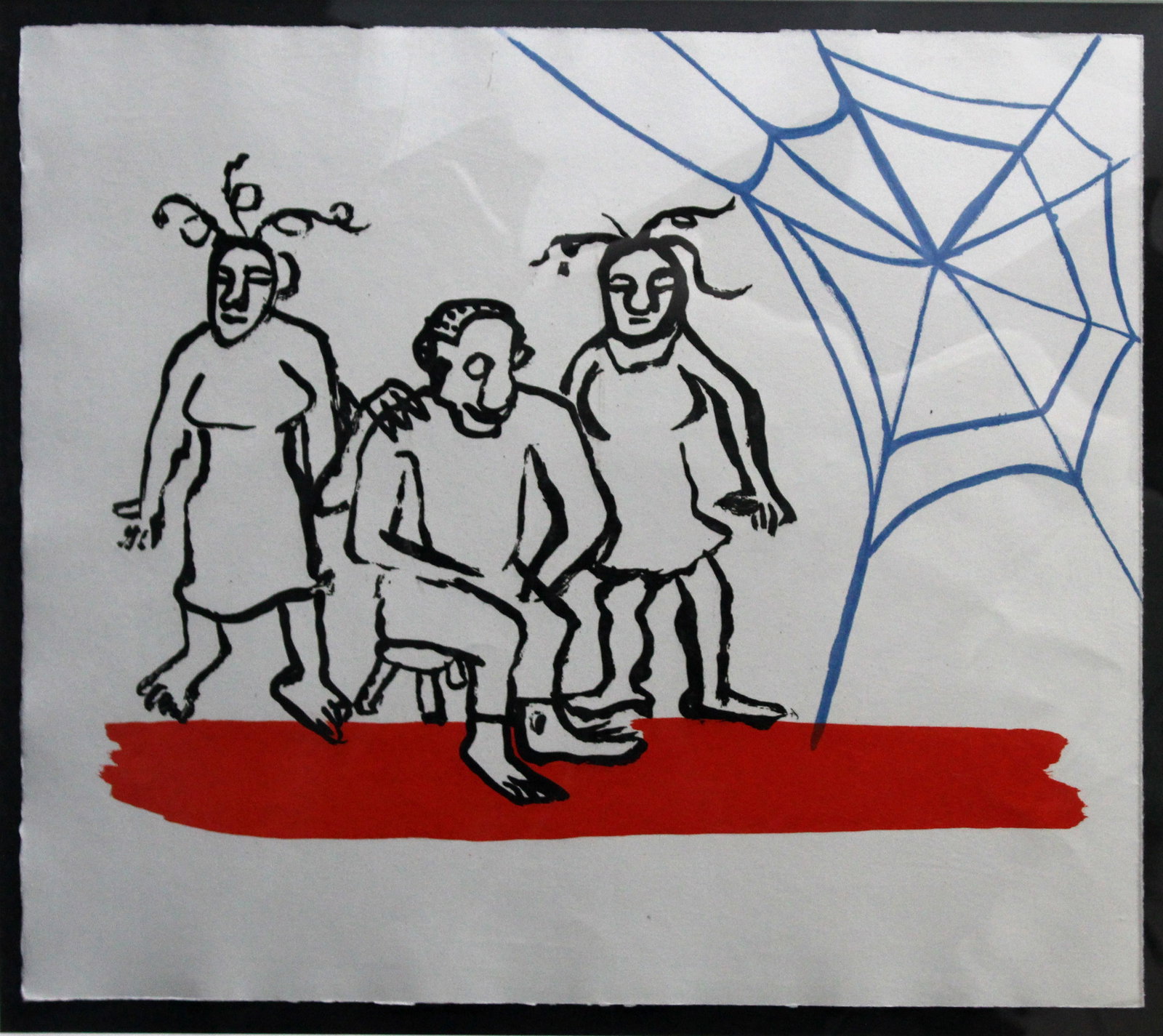 Alexander Calder - Untitled from "The Sacrelige of Alan: Artist: Alexander Calder Title: Untitled from "The Sacrelige of Alan Kent" Year: 1976 Dimensions: 15.75in. by 18in. Edition: From the rare limited edition Medium: Original color aquatint on Rives