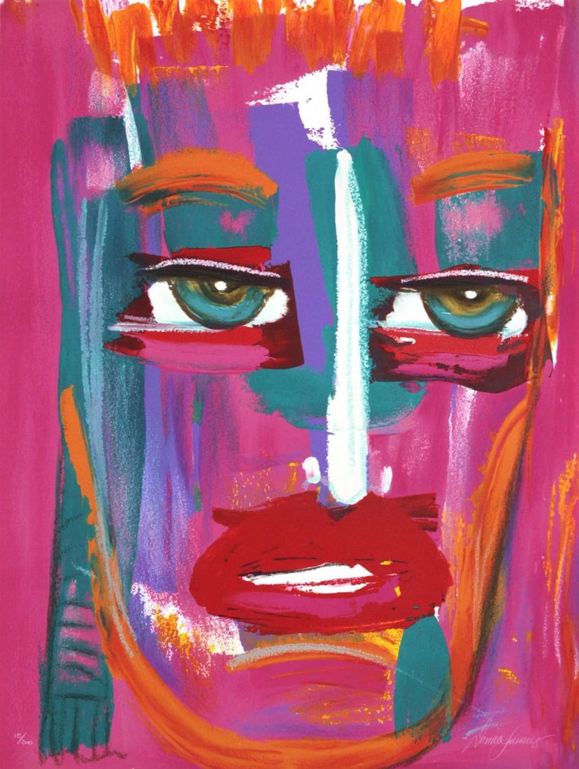 Donna Summer - Passion (Face to Face): Artist: Donna Summer Title: Passion (Face to Face) Dimensions: 33.5in. by 25.5in. Edition: From the limited edition of 300 Medium: Original lithograph on paper Signature Details: Hand signed by the