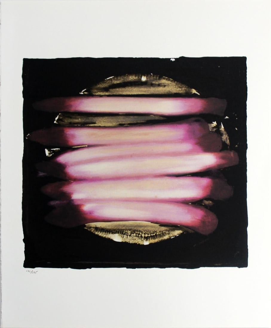 Donald Sultan - Untitled from "Visual Poetics": Artist: Donald Sultan Title: Untitled from "Visual Poetics" Year: 1998 Dimensions: 22in. by 17in. Edition: From the limited edition of 395 Publisher: Marco Fine Arts Contemporary Atelier El Segundo
