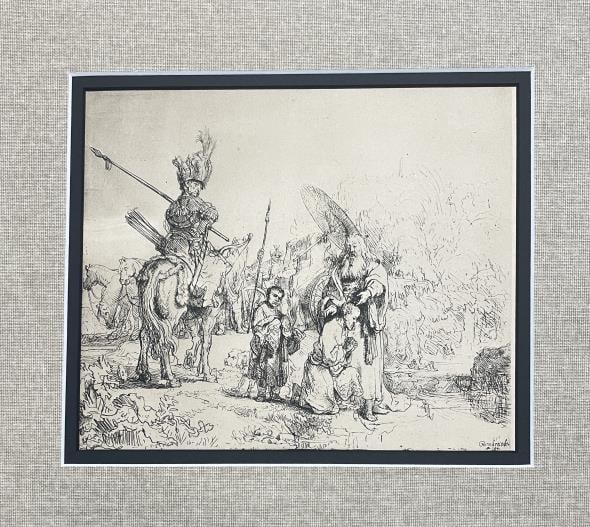 Rembrandt van Rijn (after) - The Baptism of the Eunuch: Artist: Rembrandt van Rijn (after) Title: The Baptism of the Eunuch Year: 1880 Dimensions: 8 1/4in. by 7 1/4in. Edition: From the rare limited edition Suite: The Work of Rembrandt Blanc Tome II