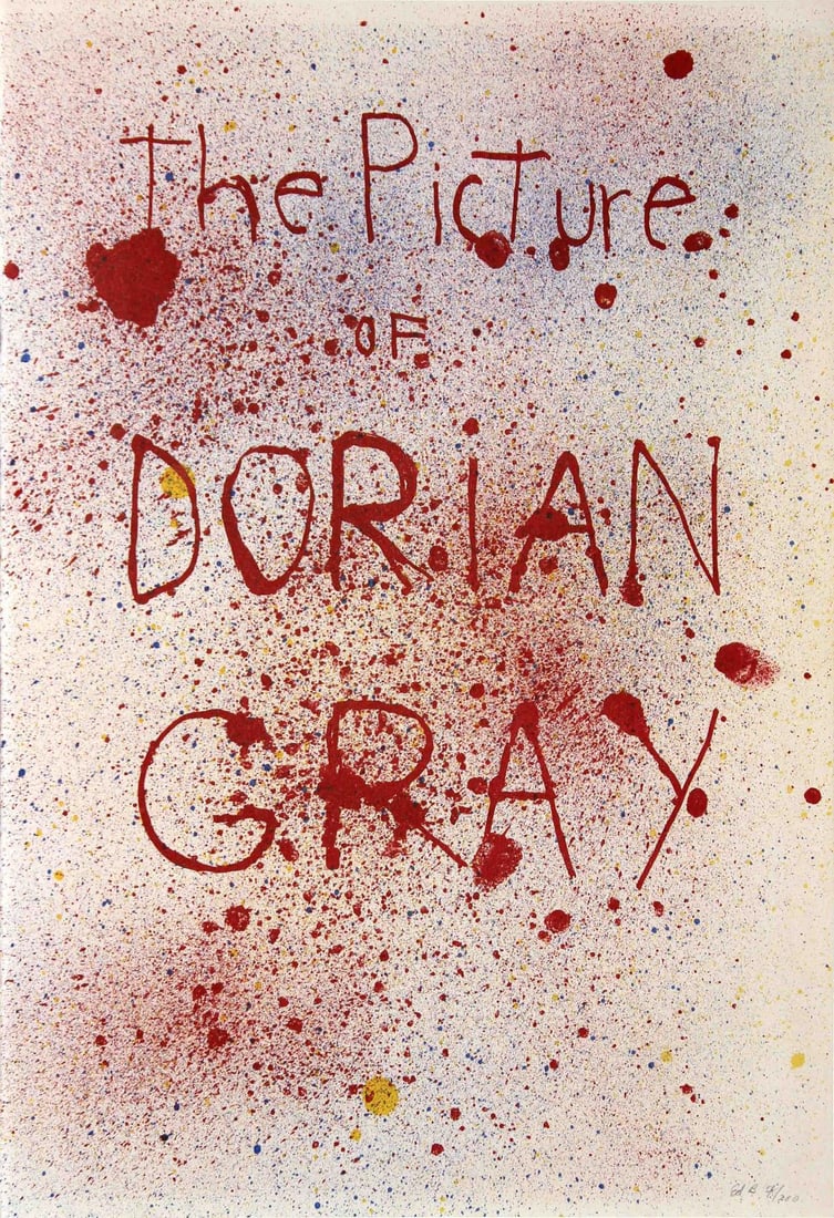 Jim Dine - The Picture of Dorian Gray Cover Page: Artist: Jim Dine Title: The Picture of Dorian Gray Cover Page Year: 1968 Dimensions: 18in. by 12.75in. Edition: B 7 from the limited edition of 200 Publisher: Petersburg Press London Suite: The