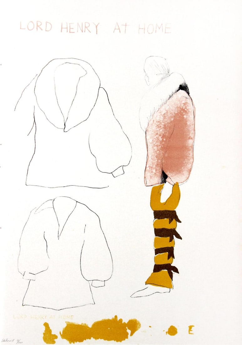 Jim Dine - Lord Henry at Home: Artist: Jim Dine Title: Lord Henry at Home Year: 1968 Dimensions: 18in. by 12.75in. Edition: B 7 from the limited edition of 200 Publisher: Petersburg Press Lo