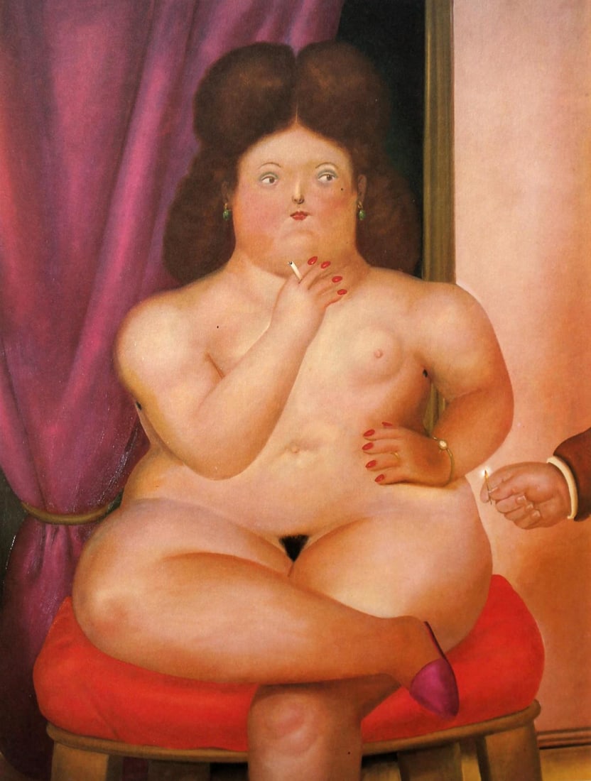 Fernando Botero (after) - Seated Woman: Artist: Fernando Botero (after) Title: Seated Woman Year: 1983 Dimensions: 16in. by 12in. Edition: From the limited edition of 200 Publisher: Harry N. Abrams In