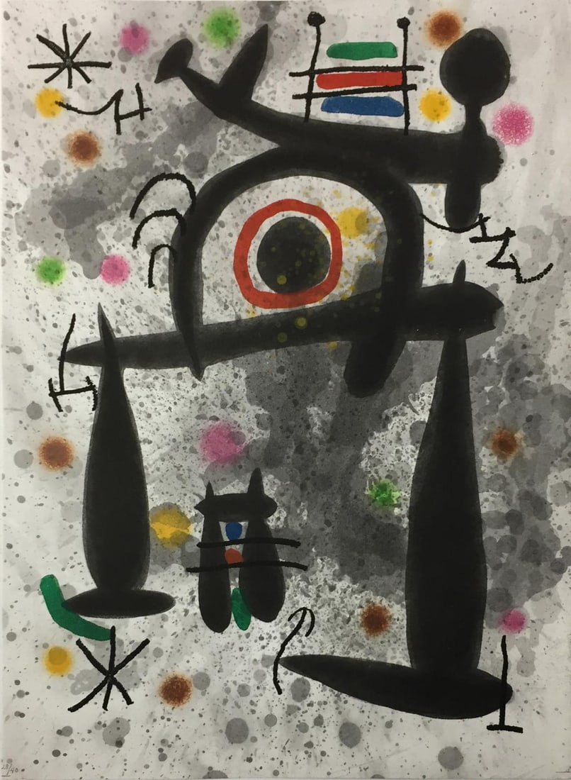 Joan Miro - Untitled: Artist: Joan Miro Title: Untitled Year: 1972 Dimensions: 17 1/4in. by 12 3/4in. Weight: 0 Edition: From the Rare Limited Edition of 40 Publisher: