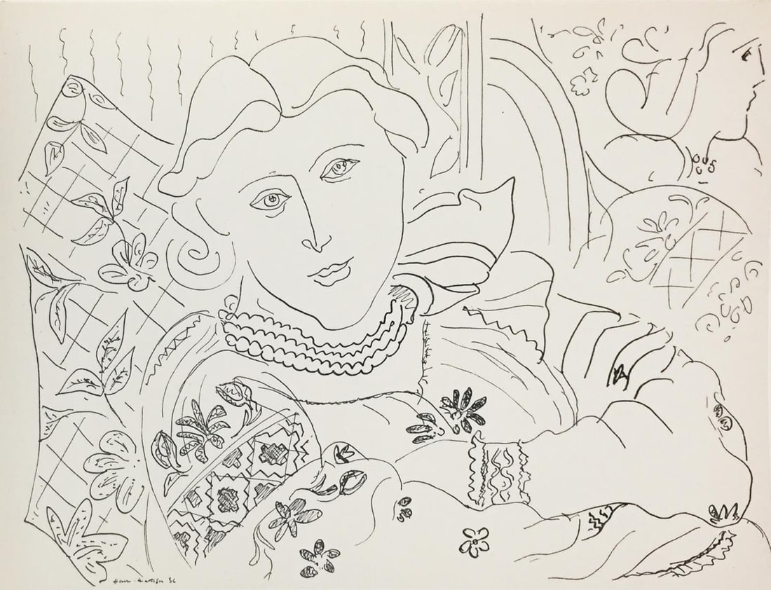 Henri Matisse (After) - Untitled from "Dessins De Matisse": Artist: Henri Matisse (After) Title: Untitled from "Dessins De Matisse" Year: 1936 Dimensions: 10in. by 8.25in. Edition: From the rare limited edition Publisher: