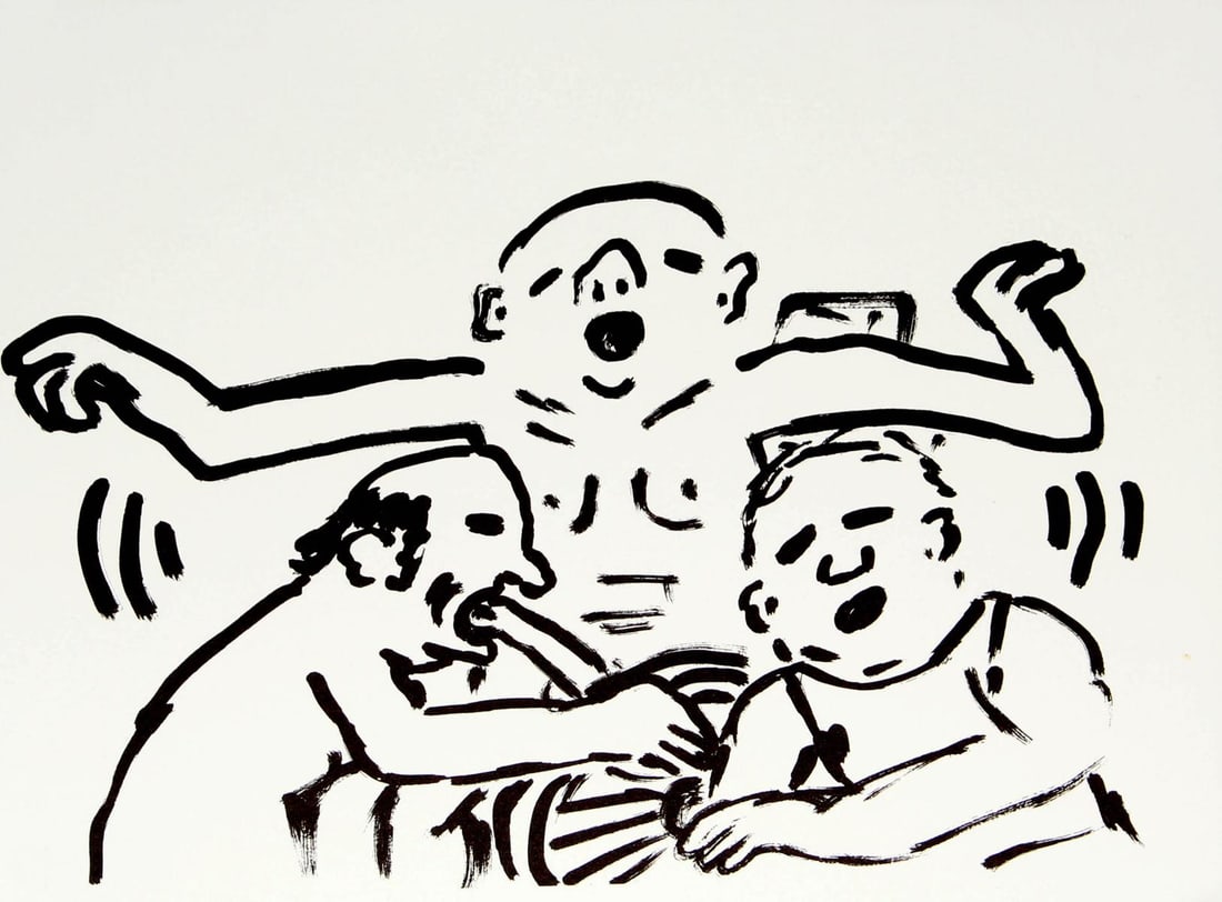 Keith Haring and Brion Gysin - Fault Lines (The Act IV) (1 of 1)