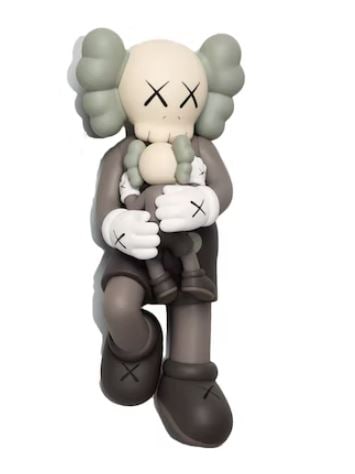 KAWS - HOLIDAY Singapore Vinyl Brown: Artist: KAWS Title: HOLIDAY Singapore Vinyl Brown Year: 2021 Dimensions: 10.5in. by 5.25in. Edition: From the Rare Limited Edition Suite: Singapore M