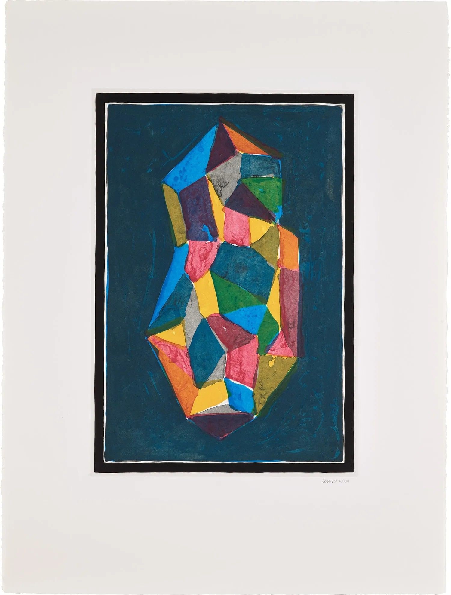Sol LeWitt - Plate #5 (from Complex Forms): Artist: Sol LeWitt Title: Plate #5 (from Complex Forms) Year: 1989 Dimensions: 30 x 22 1/2 in. Publisher: Matsumura (Tomiko Liguori), New York, New York Suite: Complex Forms Medium: Etchings and