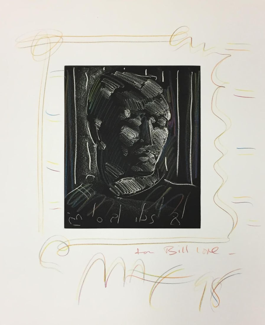 Peter Max - Untitled Head: Artist: Peter Max Title: Untitled Head Year: 2018 Dimensions: 19 1/2in. by 22in. Weight: 0 Edition: From the Rare Limited Edition Medium: Origina