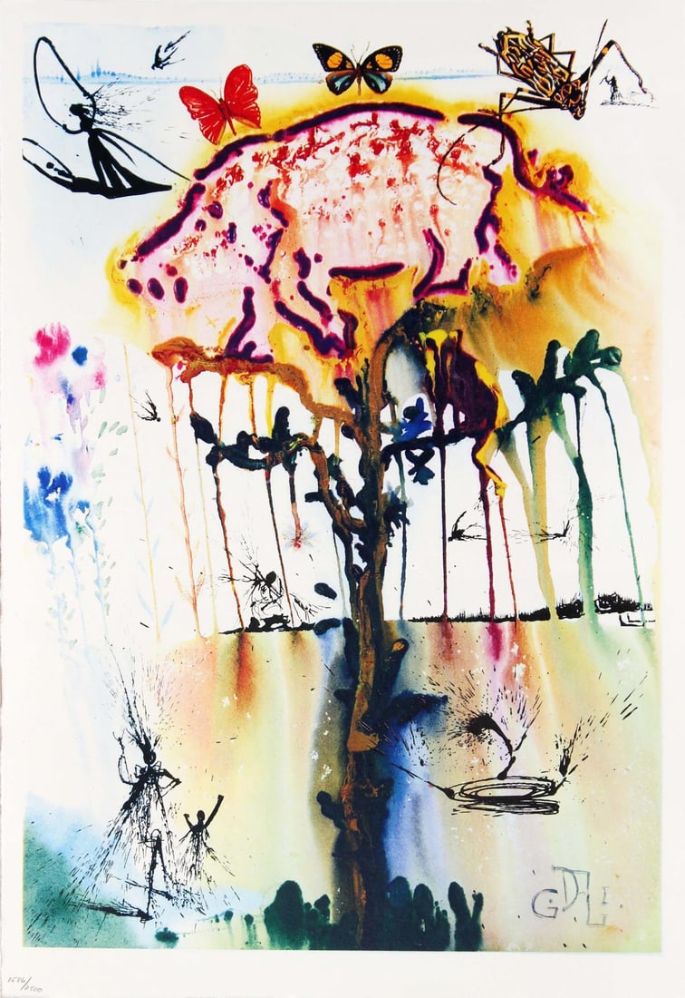 Salvador Dali - Pig and Pepper: Artist: Salvador Dali Title: Pig and Pepper Year: 1969 Dimensions: 15.6in. by 10.5in. Edition: 1586 from the limited edition of 2500 Publisher: Maecenas Press-R
