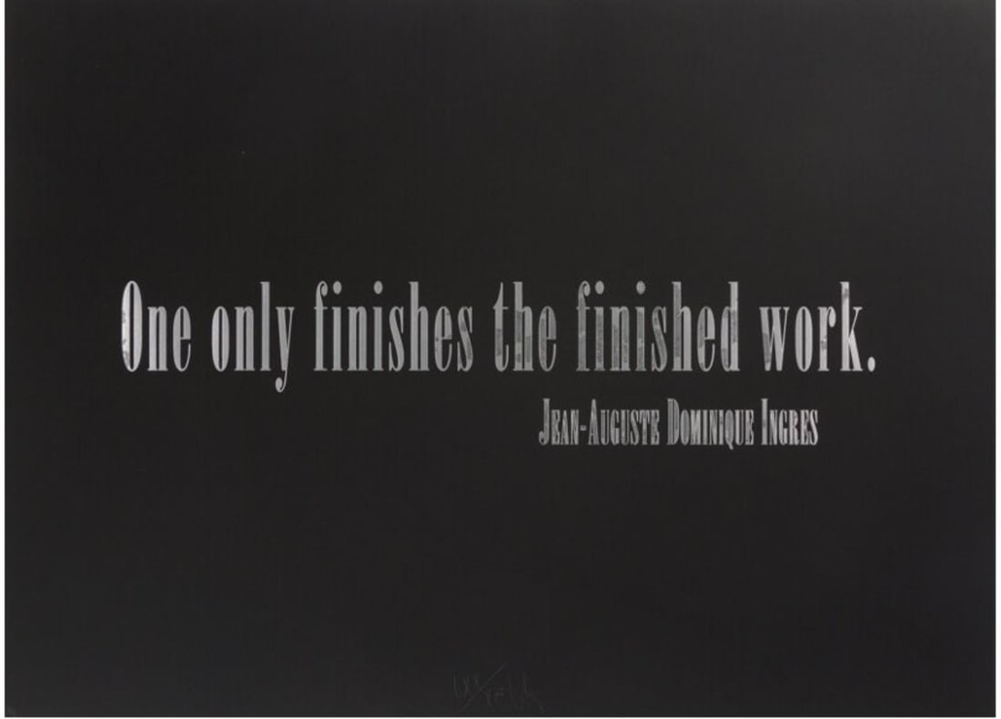 Joseph Kosuth - Titled Quotation (for L.C.): Artist: Joseph Kosuth Title: Titled Quotation (for L.C.) Year: 1997 Dimensions: 37in. by 27in. Weight: 0 Edition: From the Rare Limited Edition of 90 Publisher: Noblet Serigraphie Inc. New York