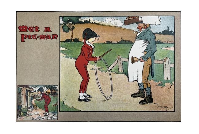 Charles Crombie - Pat-A-Cake: Artist: Charles Crombie Title: Pat-A-Cake Dimensions: 11.25in. by 16.75in. Edition: From the rare limited edition Publisher: Greening & Co. Ltd. Arranged and printed by Bemrose & Sons Limited London
