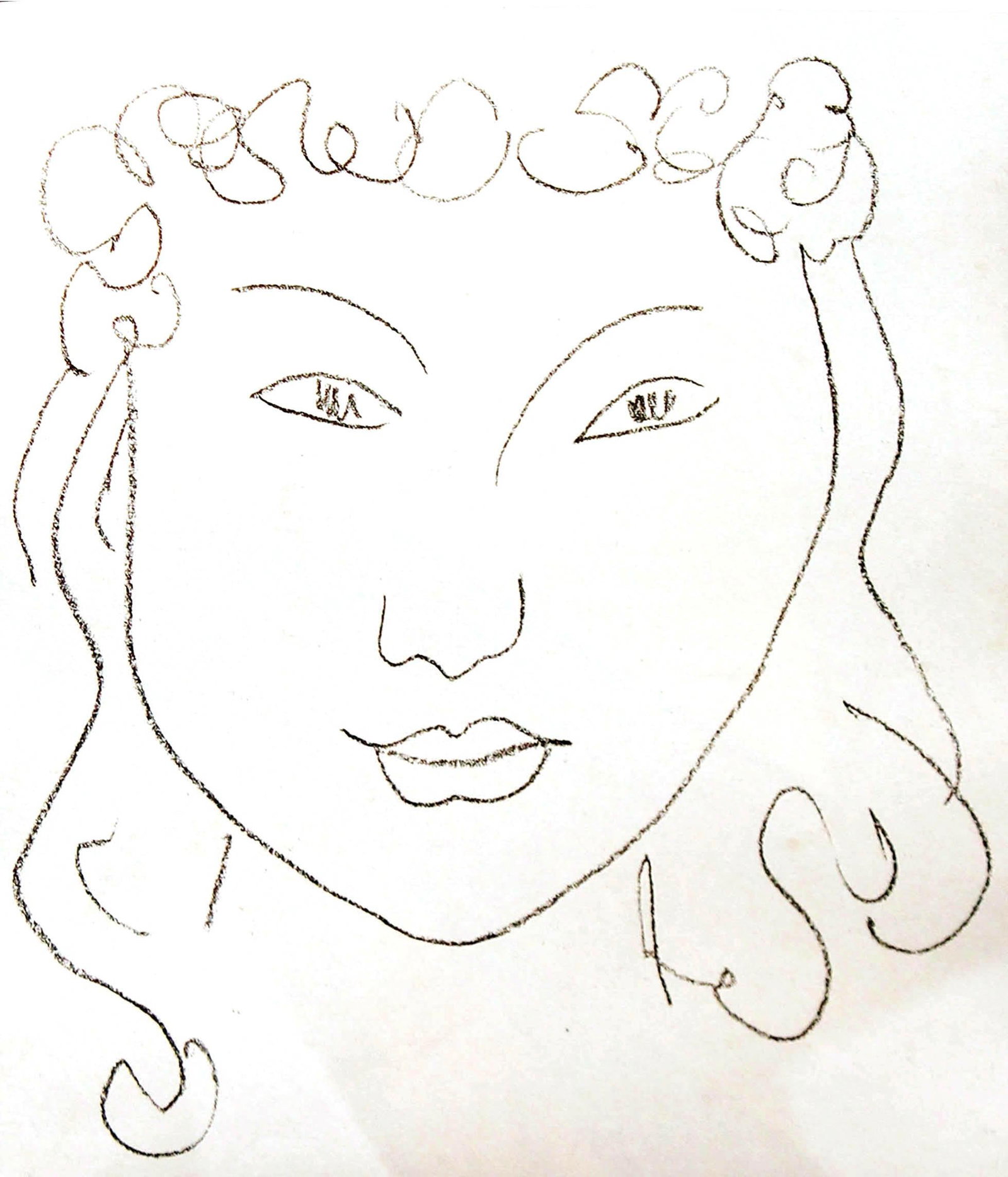Henri Matisse - Pierre A Feu: Artist: Henri Matisse Title: Pierre A Feu Year: 1947 Dimensions: 8in. by 9.5in. Edition: From the rare limited edition of 950 Suite: Les Miroirs profonds Medium: Lithograph on BFK Rives wove paper