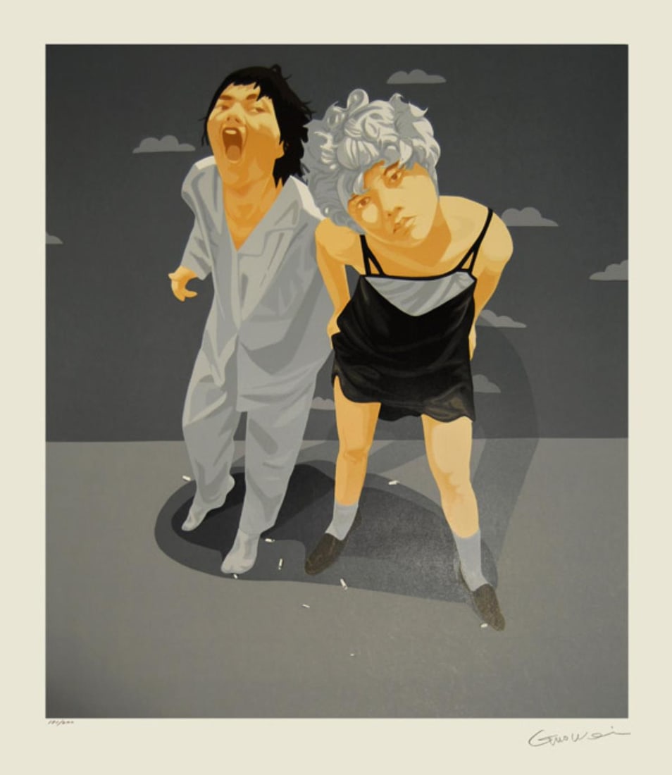 Guo Wei - Chambre Avec Nuage No.3: Artist: Guo Wei Title: Chambre Avec Nuage No.3 Year: 2009 Dimensions: 35in. by 40 1/2in. Edition: From the rare limited edition of 200 Medium: Original serigrap