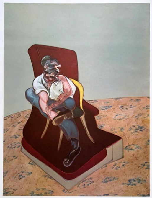 Francis Bacon (After) - Portrait of Henrietta Moraes 2: Artist: Francis Bacon (After) Title: Portrait of Henrietta Moraes 2 Year: 1966 Edition: From the rare limited edition Publisher: Maeght Suite: Derriere Le Miroi