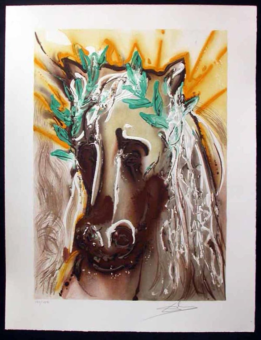 Salvador Dali - Le Cheval du Printemps (The Horse of Spring): Artist: Salvador Dali Title: Le Cheval du Printemps (The Horse of Spring) Year: 1972 Dimensions: 26 3/4in. by 19 7/10in. Edition: Numbered From the rare limited edition of EA<