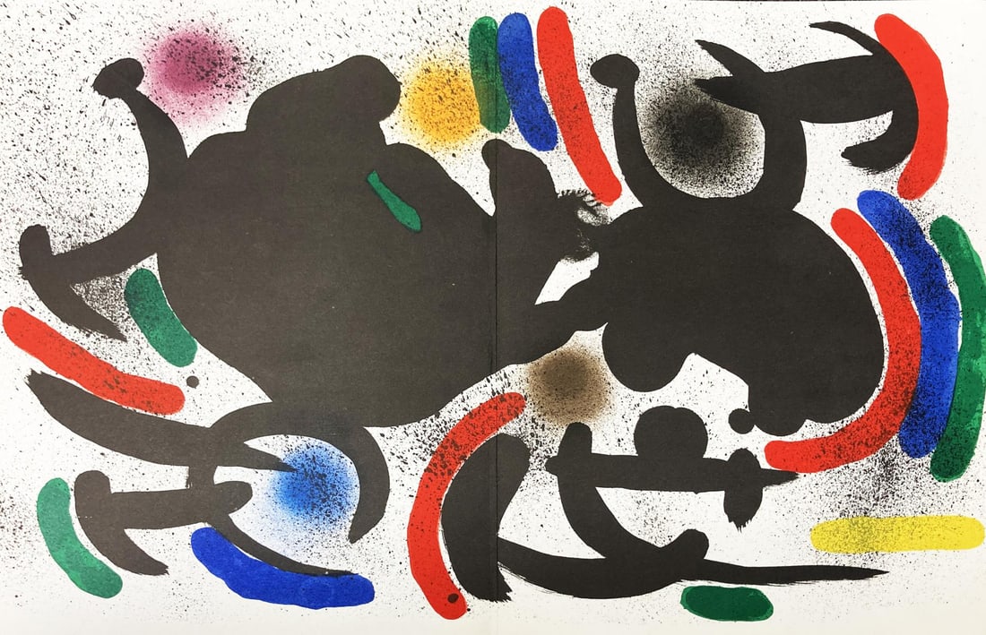Joan Miro - Lithographie Originale VII: Artist: Joan Miro Title: Lithographie Originale VII Dimensions: 12.5in. by 18.5in. Edition: From the rare limited edition Medium: Original lithograph on paper Condition: Excellent Comes with Letter