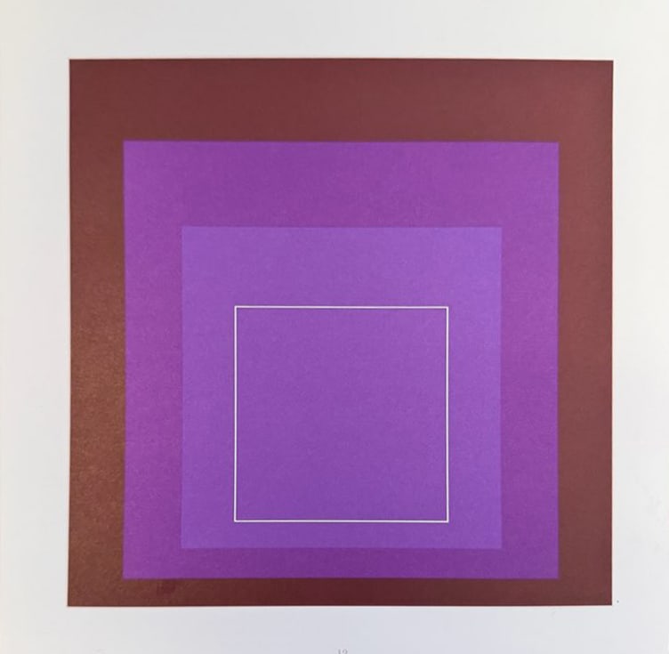Josef Albers - Ebbed: Artist: Josef Albers Title: Ebbed Year: 1970 Dimensions: 8 1/2 x 11 in. Edition: From the Rare Limited Edition Publisher: Sidney Janis New York Suite