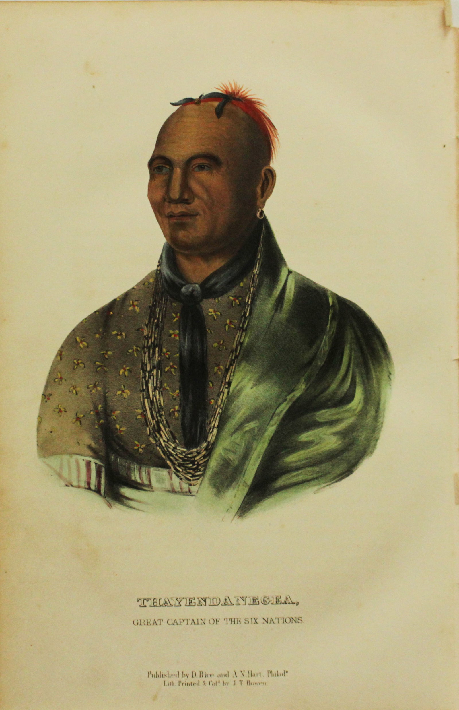 Charles Bird King - Thayendanedgea Great Captain of the Six Nations: Artist: Charles Bird King Title: Thayendanedgea Great Captain of the Six Nations Year: 1858 Dimensions: 10 1/2in. by 6 3/4in. Edition: From the Rare Limited Edition
