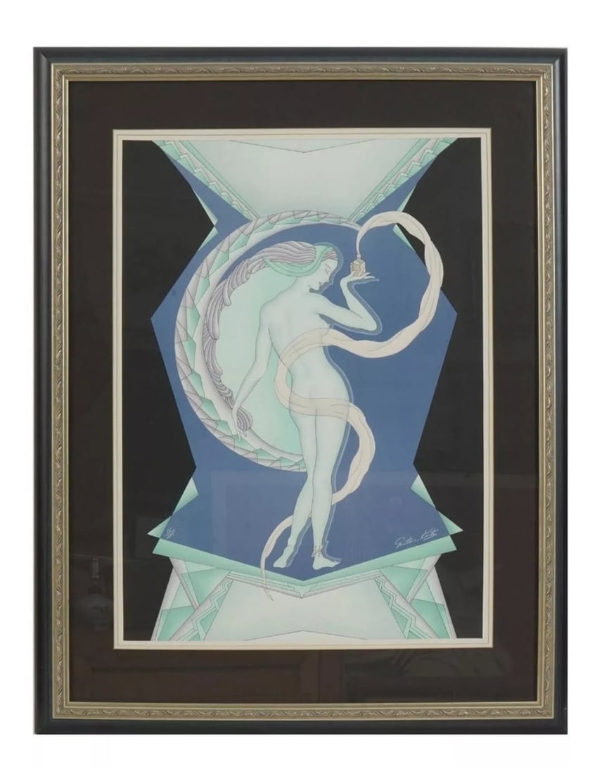Gustave Kaitz - Genie: Artist: Gustave Kaitz Title: Genie Year: 1980 Dimensions: 39/ x 30 in. Edition: Numbered 15 from the limited edition of 275 Medium: Original lithograph on paper Condition: Excellent Signature