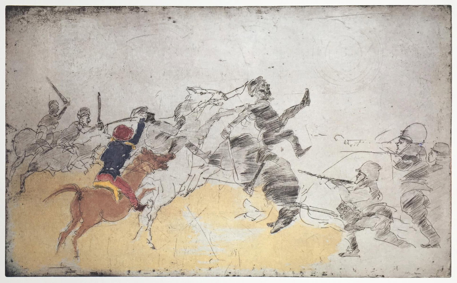 Alfred Hrdlicka - Horsemen in Combat II (from Die Wattenpistole) (1 of 1)