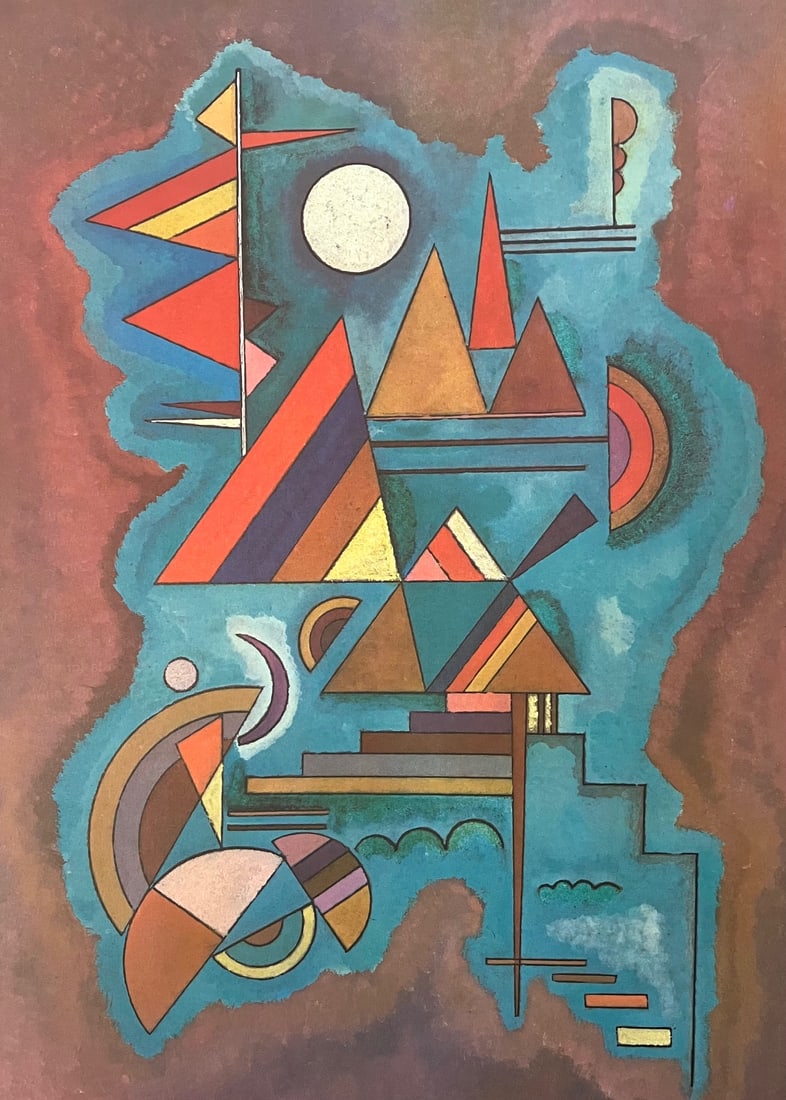 Wassily Kandinsky - Bauhaus Dessau: Artist: Wassily Kandinsky Title: Bauhaus Dessau Year: 1965 Dimensions: 11in. by 15in. Edition: From the limited edition Publisher: Galerie Maeght Paris Suite: Derrier Le Miroir No. 154 Medium: