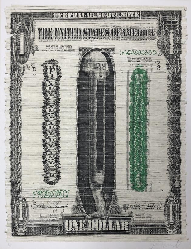 Curtis William Readel - The Devourer: Artist: Curtis William Readel Title: The Devourer Year: 2020 Dimensions: 28in. by 22in. Edition: Artist Proof Publisher: Popink Editions Medium: 6-color Hand-Pulled Screen Print on Mohawk Superfine