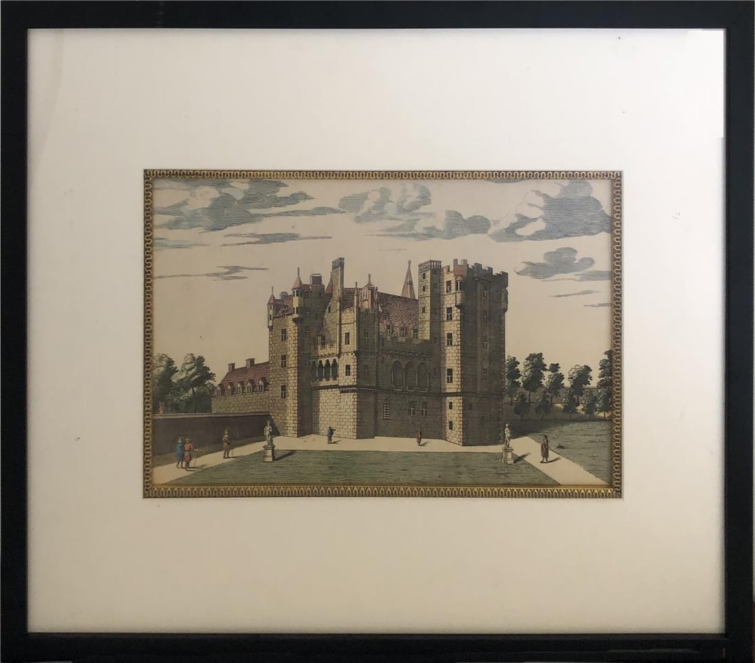John Slezer (After) - Gordon Castle: Artist: John Slezer (After) Title: Gordon Castle Dimensions: 15 3/8in. by 9 3/4in. Edition: From the rare limited edition Medium: Color Engraving Condition: Exc